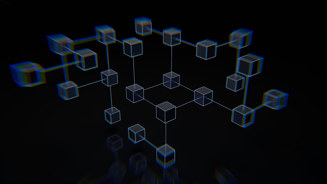 Ilustrasi: A group of cubes that are on a black surface
